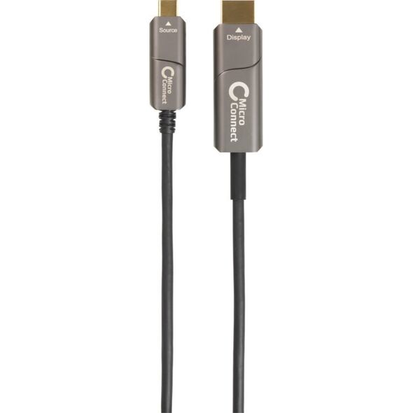 Kabel USB MicroConnect USB-C - HDMI 20 m Czarny (USB3.1CHDMI20OP)