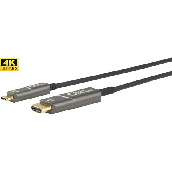 Kabel USB MicroConnect USB-C - HDMI 20 m Czarny (USB3.1CHDMI20OP)