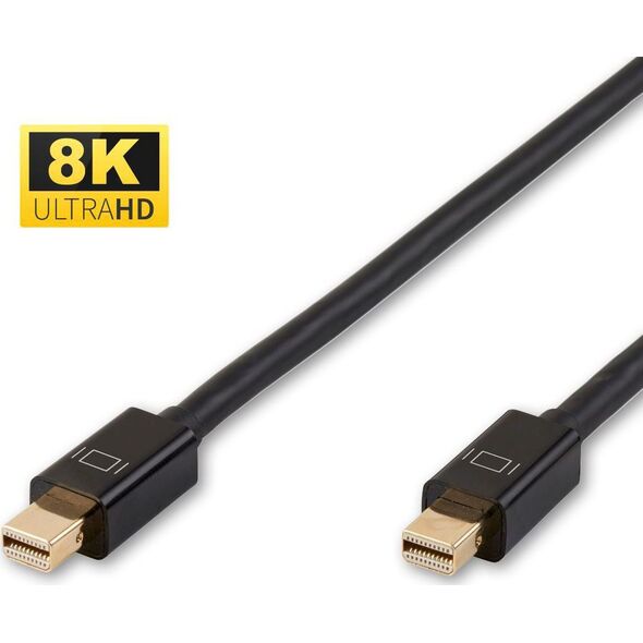 Kabel MicroConnect DisplayPort Mini - DisplayPort Mini 1m czarny (MDPMDP1BV1.4)