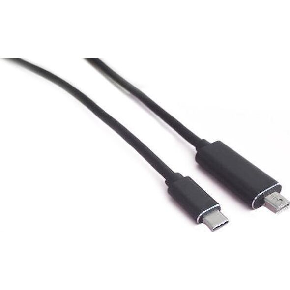 Kabel USB MicroConnect USB-C - mini DisplayPort 1 m Czarny (USB3.1CMDP1)