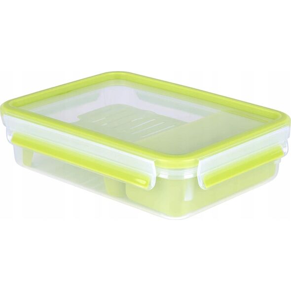 Emsa Emsa Clip&Go Brunchbox 518099 1,2l Transparent/Green