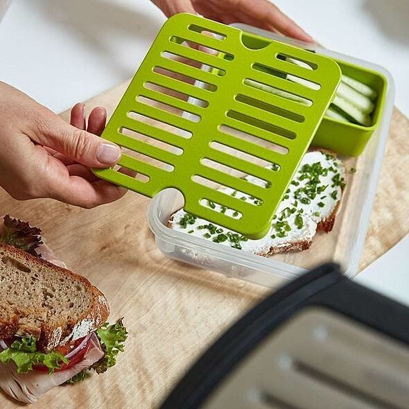Emsa Emsa Clip&Go Brunchbox 518099 1,2l Transparent/Green
