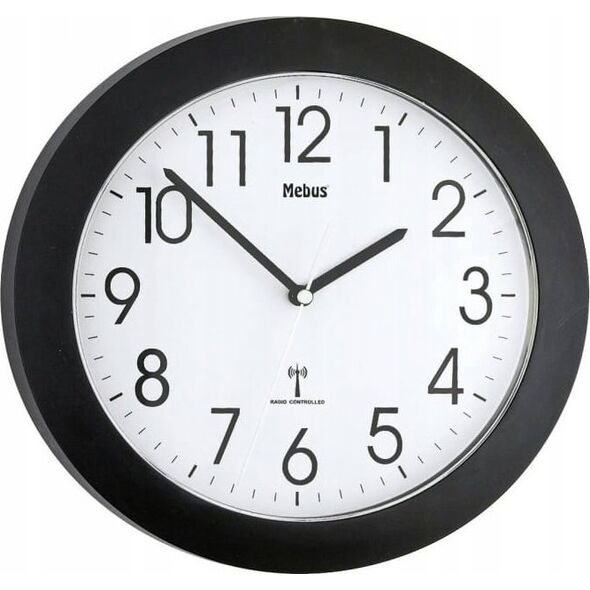 Mebus Mebus 52450 wireless wall clock black