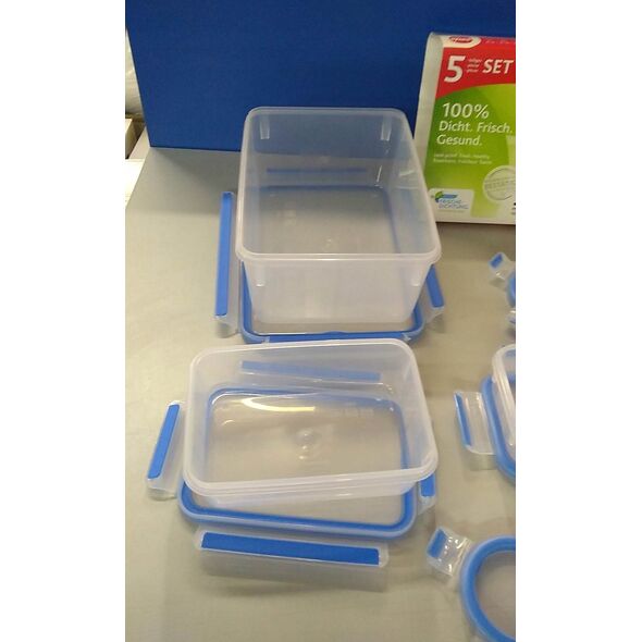Emsa Emsa Food Clip&Close 508568 5 pcs. Set transparent/blue