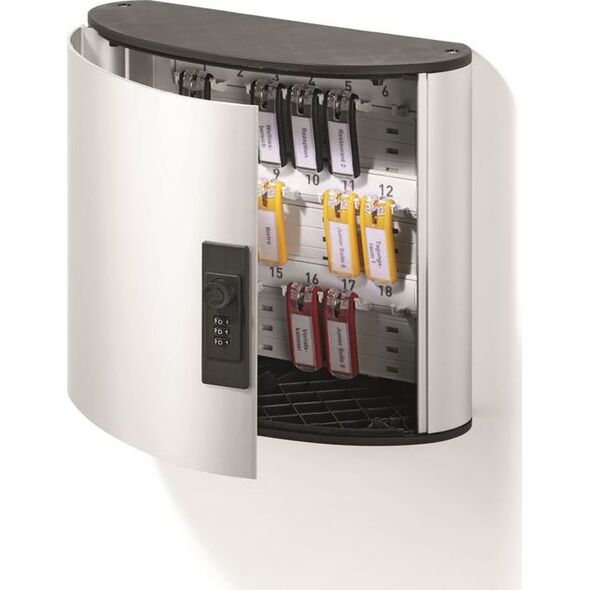 Durable DURABLE Schlüsselkasten KeyBoxCode18 Zahlenschloss silber