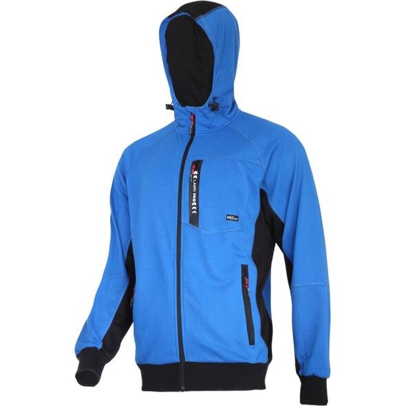 Lahti Pro bluza z kapturem i suwakiem niebiesko-czarna, "S" (L4012701)