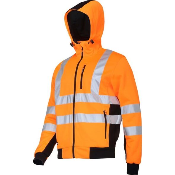 Lahti Pro bluza ostrzegawcza z kapturem pomarańczowo-czarna, "S" (L4012501)