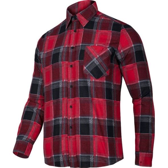 Lahti Pro koszula flanelowa czerwona, 120G/M2, "3XL" (LPKF13XL)