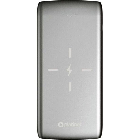 Powerbank Platinet Wireless 10000mAh Srebrny