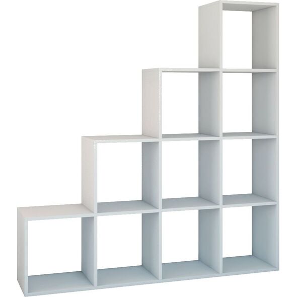 Topeshop REGAŁ KOMOROWY SCHODKOWY POZIOMOWY STEP RS-40 BIEL