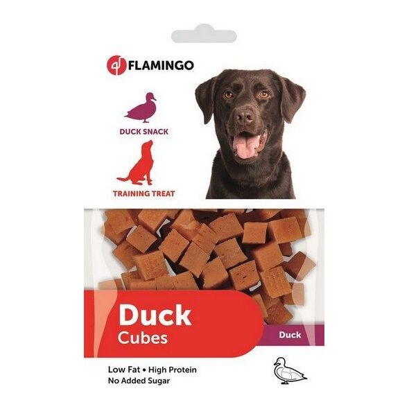 Flamingo Flamingo Przysmak dla psa Kostki z kaczki 85g