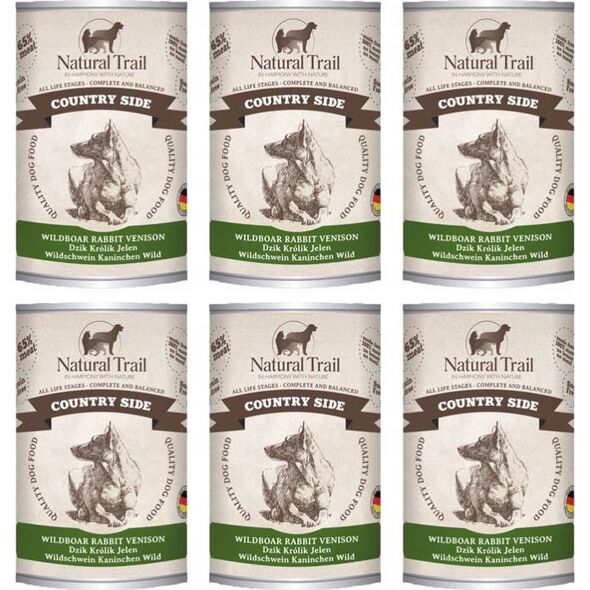 Natural Trail NATURAL TRAIL PIES pusz.400g COUNTRY WILDBOAR, RABBIT, VENISON /6