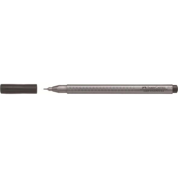 Faber-Castell Cienkopis Grip czarny (10szt)