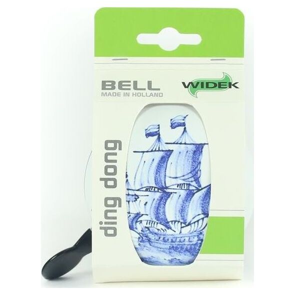 Widek Dzwonek rowerowy WIDEK DING DONG DELFT BLUE sailing boat połysk 1szt. (NEW)