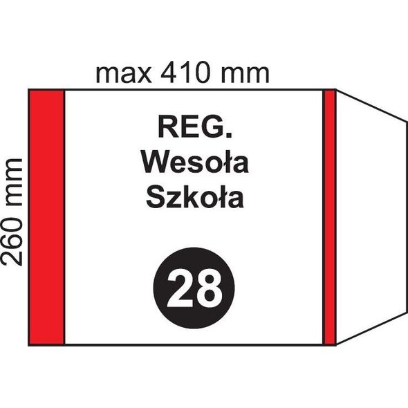 Folplast Okładka na podr regulowana NR 28 (20szt)