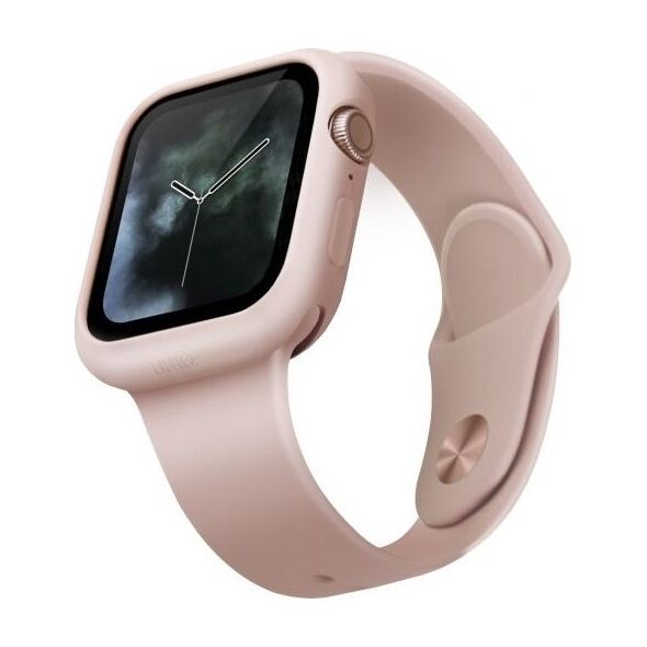 Uniq UNIQ etui Lino Apple Watch Series 5/4 44MM różowy/blush pink