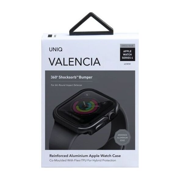 Uniq UNIQ etui Valencia Apple Watch Series 5/ 4 40MM szary/gunmetal grey