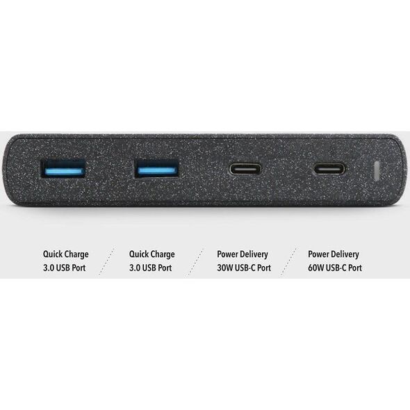 Ładowarka Uniq Surge 2x USB-A 2x USB-C 3 A (UNIQ135BLK)