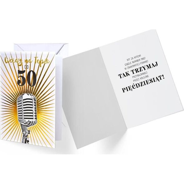 PASSION CARDS Karnet B6 50-te urodziny