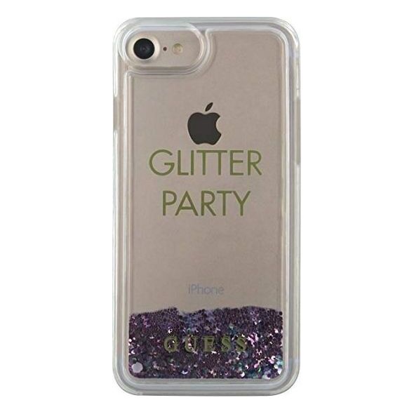 Guess Guess GUHCP7GLUQPU iPhone 6/7/8 fioletowy/purple hard case Liquid Glitter Party