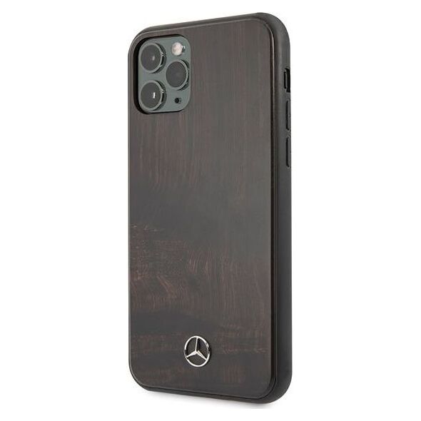 Mercedes Mercedes MEHCN58VWOBR iPhone 11 Pro hard case brązowy/brown Wood Line Rosewood