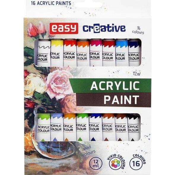 Easy Farba akrylowa 16 kolorów EASY