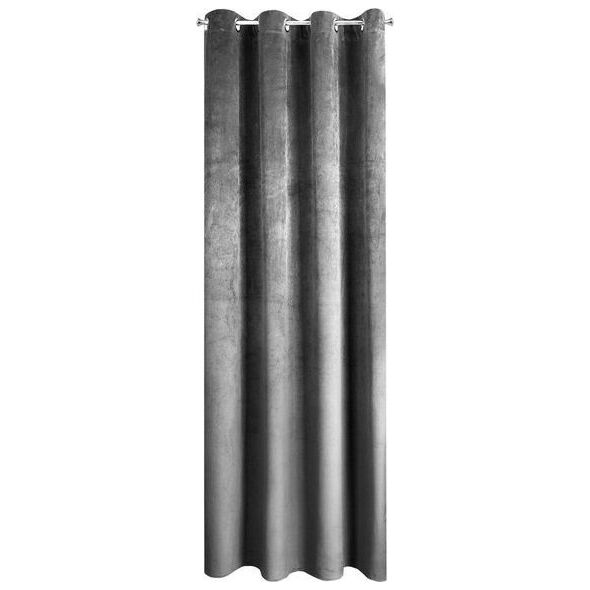 Eurofirany Zasłona Dekoracyjna Euro Pierre Stal 140x250