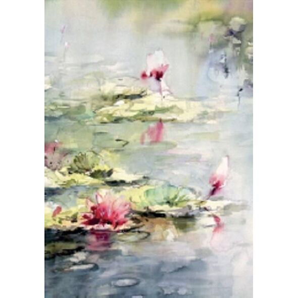 DaVinci Karnet 12x18 cm B-BJ 202 387 + koperta Lilia wodna