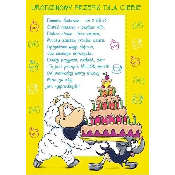 Stamp Karnet Smile B6 + koperta wzór nr 07 Urodziny