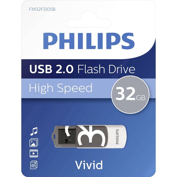 Pendrive Philips Vivid Edition 2.0, 32 GB  (FM32FD05B/00)