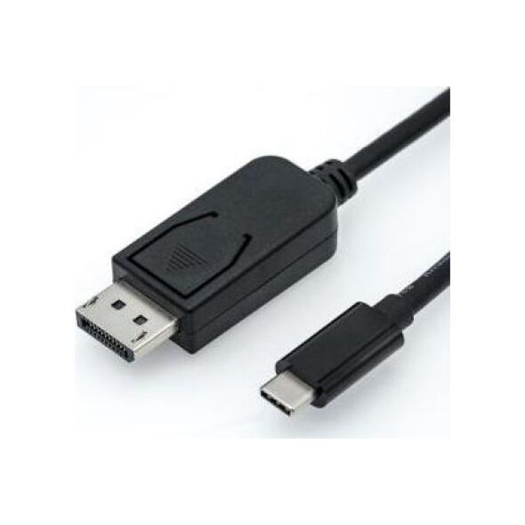 Kabel USB Roline USB-C - DisplayPort 1 m Czarny (JAB-3752631)