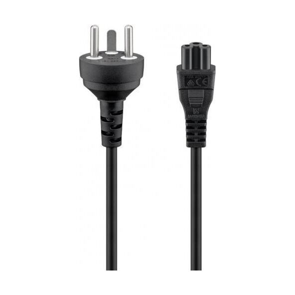 Kabel zasilający Goobay Power Cable Type K (DK) to C5. Black. 2.0 m.