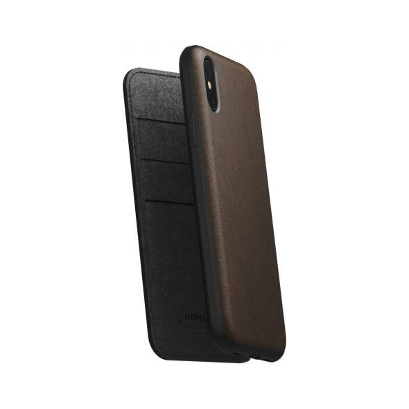 Nomad NOMAD Folio Leather Rugged Rustic Brown | iPhone Xs Max