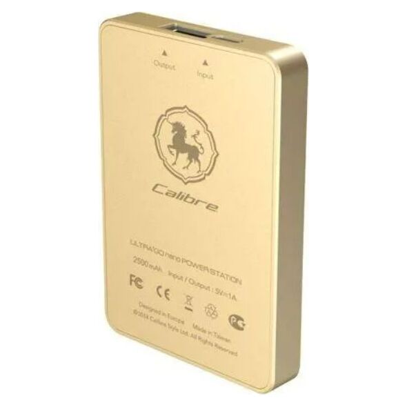 Powerbank Calibre Ultra Go Nano 2500mAh Złoty