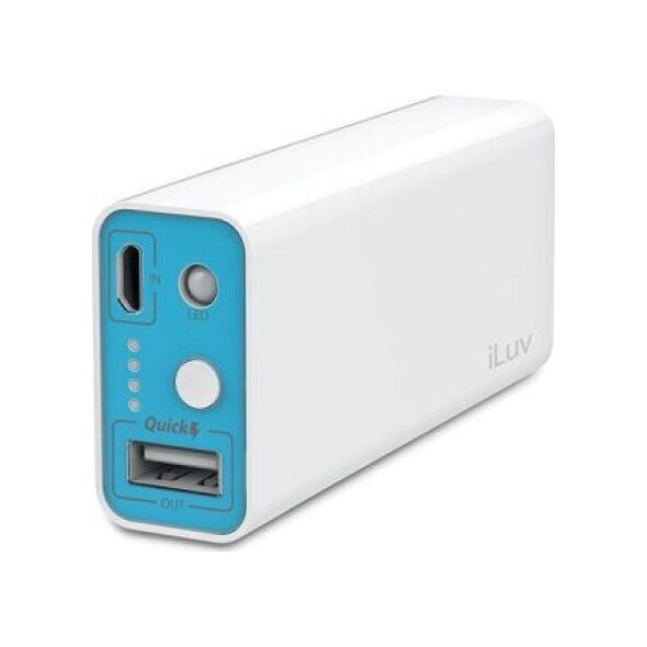 Powerbank iLuv MyPower 5200mAh Biało-niebieski