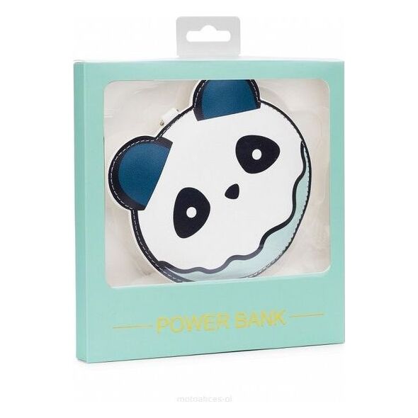 Powerbank Babaco Brelok Panda 2200mAh Biało-niebieski