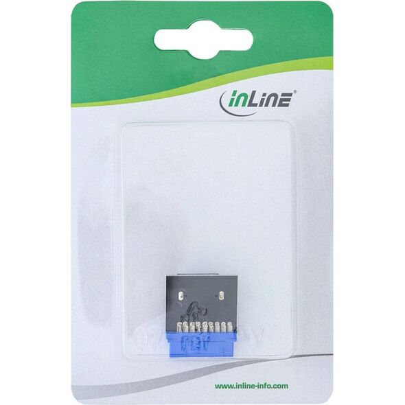 InLine USB 19 pin - USB 20 pin, Czarny (33446B)