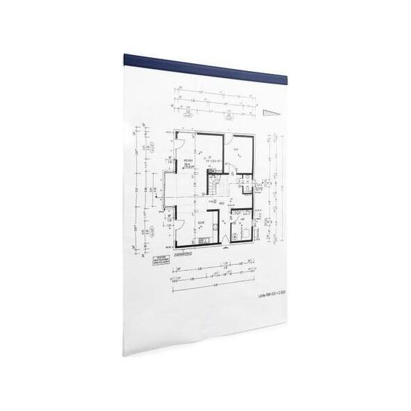 Durable DURABLE DURAFIX RAIL 297mm Klemmleiste 5 Stück d.-blau