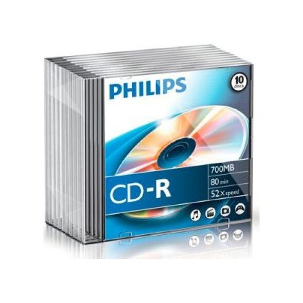Philips CD-R 700 MB 52x 10 sztuk (CR7D5NS10/00)