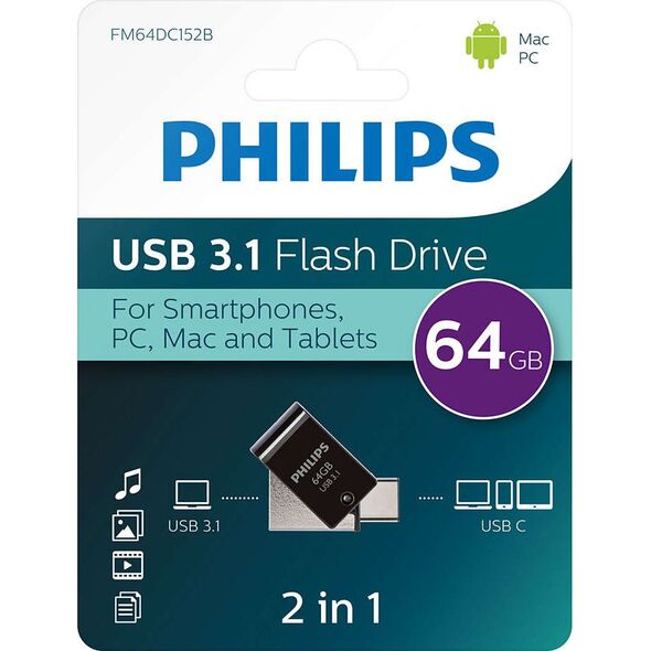 Pendrive Philips 64 GB  (FM64DC152B/00)
