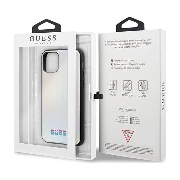 Guess Guess GUHCN58BLD iPhone 11 Pro srebrny /silver hard case Iridescent