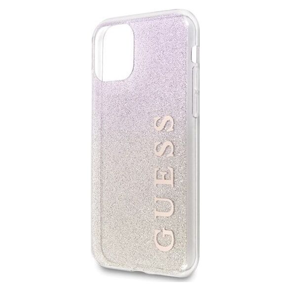 Guess Guess GUHCN65PCUGLGPI iPhone 11 Pro Max różowo-złoty/gold pink hard case Gradient Glitter