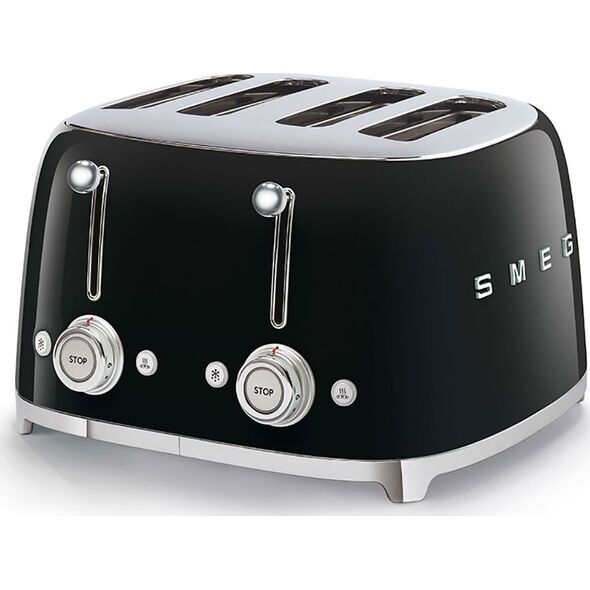 Toster Smeg czarny TSF03BLEU