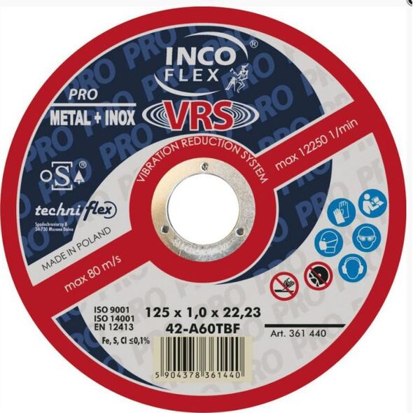 Techniflex TARCZA WYPUKŁA T27 230*1.9*22 A36TBF-VRS