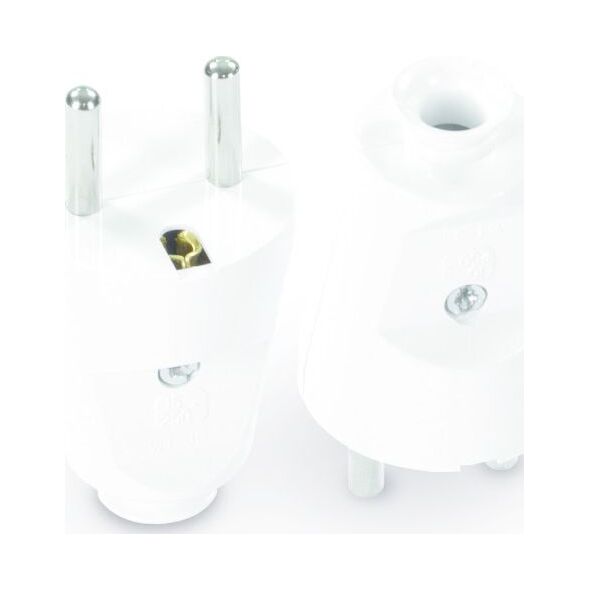 Volteo WTYCZKA PROSTA ROZBIERALNA 2P+Z, 16A, 250V BIAŁA