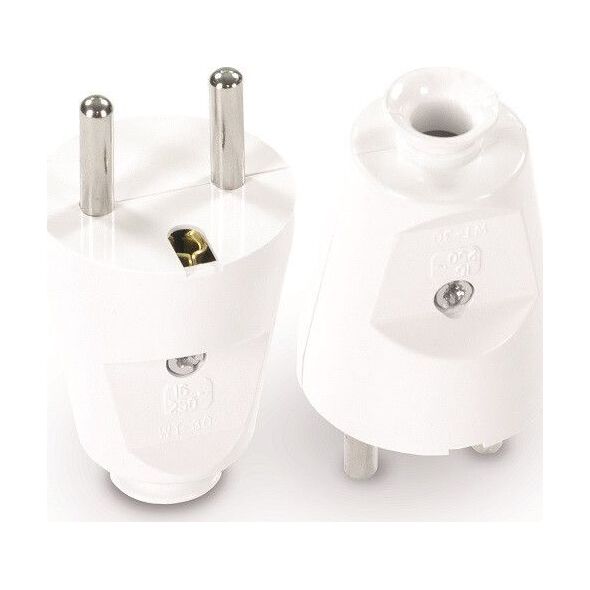 Volteo WTYCZKA PROSTA ROZBIERALNA 2P+Z, 16A, 250V BIAŁA