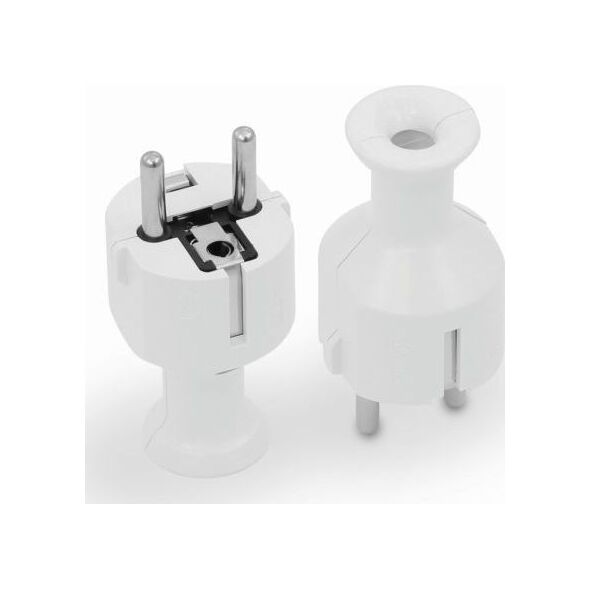 Volteo WTYCZKA PROSTA ROZBIERALNA UNI-SCHUKO, 2P+Z 16A, 250V BIAŁA