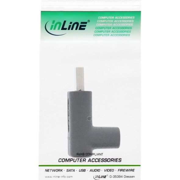 Adapter USB InLine USB-C - USB-C Czarny  (35807)