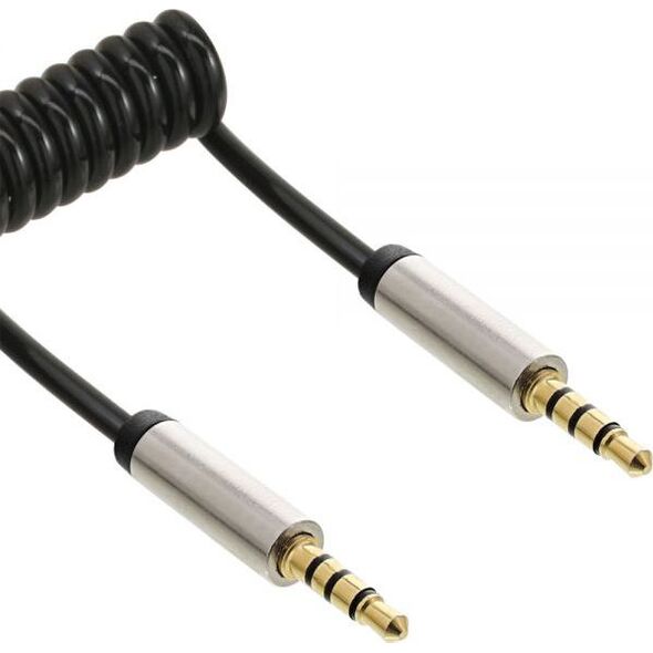 Kabel InLine Jack 3.5mm - Jack 3.5mm 0.5m srebrny (99274)