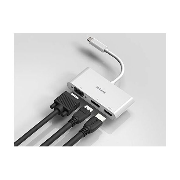 Stacja/replikator D-Link DUB-V310 3-in-1 USB-C to HDMI/VGA/DisplayPort Adapter